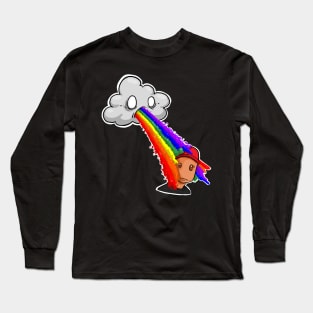 Rainbow Puke Long Sleeve T-Shirt